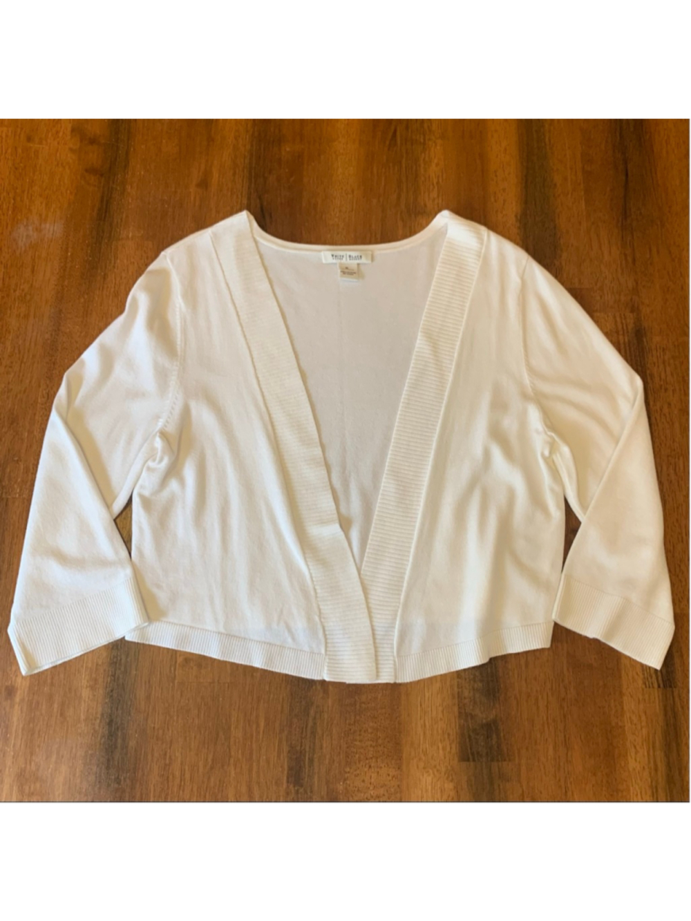 White House Black Market Open Cardigan XL Off White